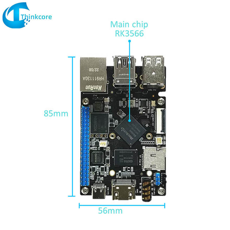 RK3566 SBC คอมพิวเตอร์บอร์ดเดี่ยวเข้ากันได้กับ Raspberry Pi