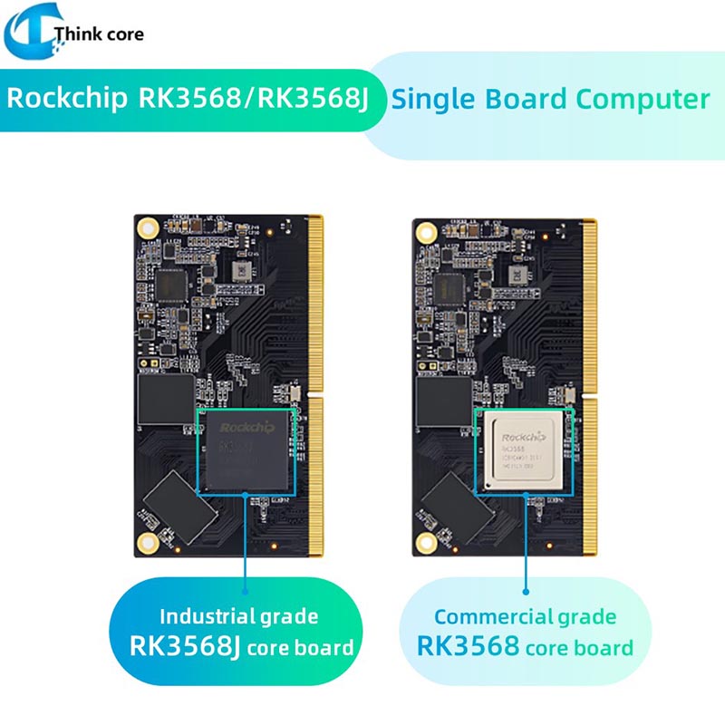 RK3568J RK3568 กระดาน SOM นิ้วทอง